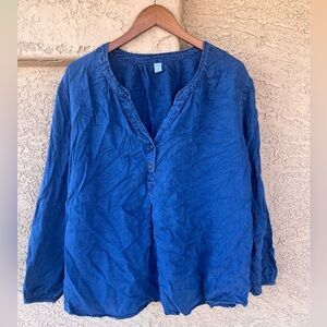 Old Navy Women's Jean Button-Up Top